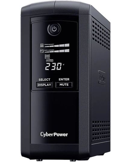 ИБП CyberPower VP1000ELCD {1000VA/550W USB/RS-232/RJ11/45 (4 EURO)}