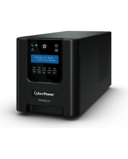 ИБП CyberPower Line-Interactive PR750ELCD 750VA/675W USB/RS-232/EPO/SNMPslot (6 IEC С13)