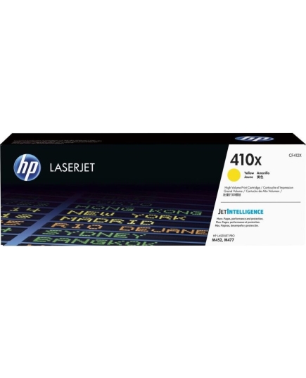 Тонер-картридж HP CF412X 410X High Yield Yellow Original LaserJet Toner Cartridge