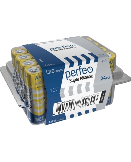 Батарейка Perfeo LR6/24BOX Super Alkaline