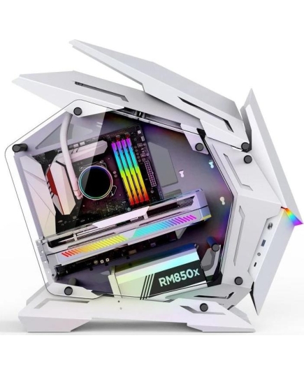 Корпус JONSBO MOD-3 Mini White без БП, боковые панели из закаленного стекла, mini-ITX, micro-ATX, белый