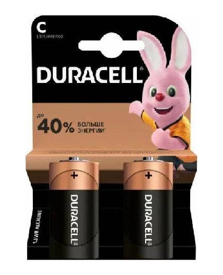 Батарейки Duracell LR14 BL2 MN1400 (1BL-2шт)