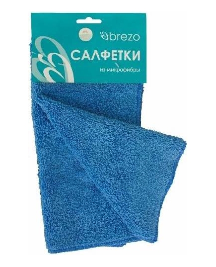 BREZO Салфетки супермахровые, микроф, синий (2шт) 95413