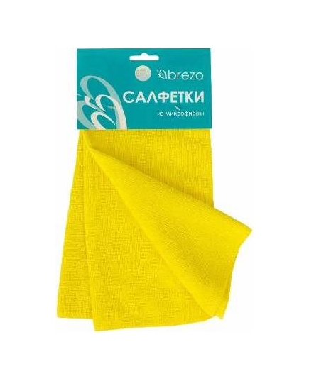 BREZO Салфетки универсальные, микроф, желтый (3шт) 95246