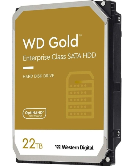 HDD Western Digital Gold WD221KRYZ 22TB 3.5" 7200 RPM 512MB 512e SATA-III