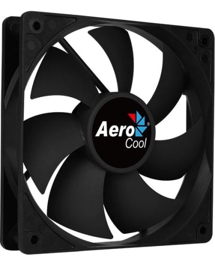 Вентилятор Aerocool Force 12 PWM Black (120x120x25mm, 4-pin PWM, 500-1500 об/мин, 18.2-27.5dB) (4718009158016)