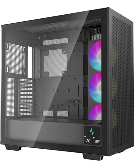 Корпус Deepcool Morpheus (R-MORPHEUS-BKAPA1-G-1) без БП, боковое окно (закаленное стекло), 3xARGB LED 140мм, черный, E-ATX