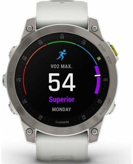 Smart-часы Garmin Epix Gen 2 Sapphire 010-02582-21, 33.02мм, 1.3", белый/титан