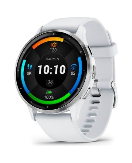 Smart-часы Garmin Venu 3 010-02784-00, 35.4мм, 1.4", белый/серый/серебристый