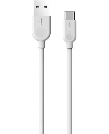 Кабель Borofone BX14 USB 2.0A для Type-C ПВХ 1м (White)