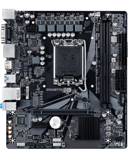 Материнская плата GIGABYTE H610M S2H V2 (LGA1700/H610/2xDDR5/mATX/HDMI, DP, DVI, VGA)