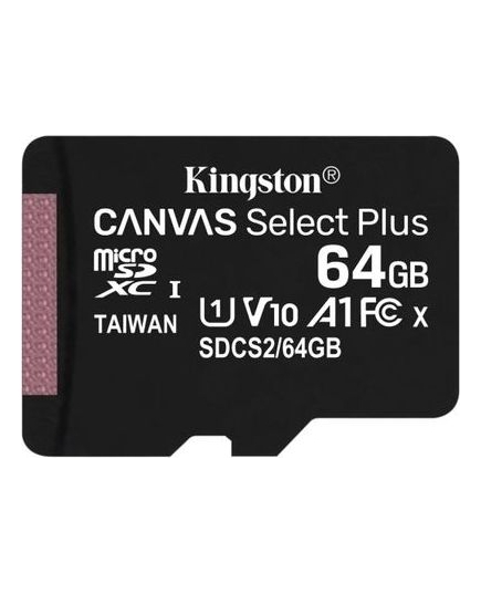 Карта памяти Kingston microSDXC 64GB SDCS2/64GB Canvas Select Plus wo adapter