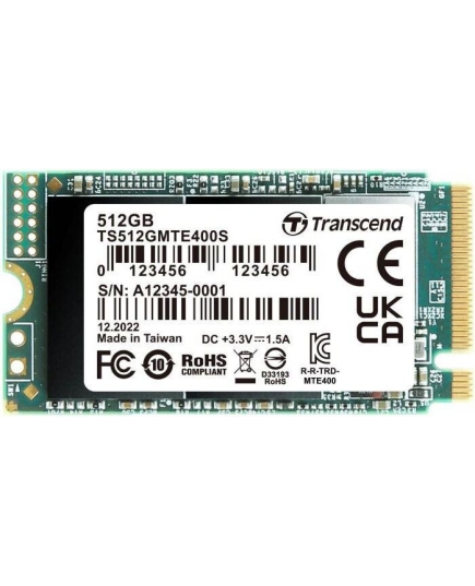 SSD Transcend MTE400S (TS512GMTE400S) 512GB, 3D TLC Nand, M.2 2242 , PCI-E 4x R/W - 2000/900 MB/s