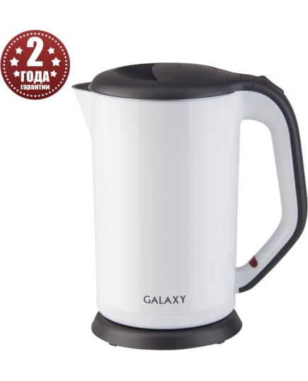 Чайник электрический с двойными стенками GALAXY GL0318 (белый) ( 2000 Вт, 1,7 л)