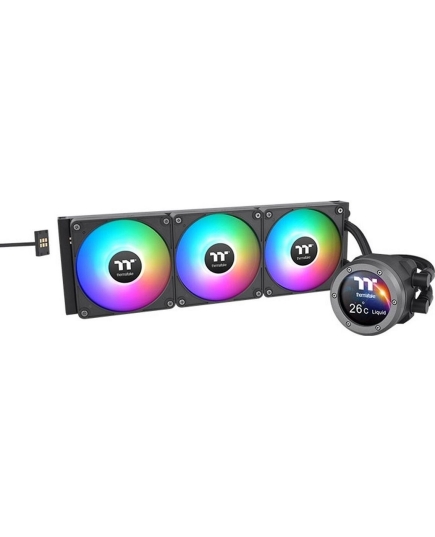 СВО Thermaltake CL-W415-PL12SW-A All-In-One Liquid Cooler System/ARGB Fan 120*3/PWM 500-1500 rpm/Water Block 2.1 inch LCD