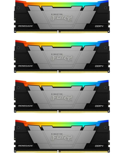 ОЗУ Kingston Fury Renegade RGB KF432C16RB2AK4/32 32GB 3200MHz DDR4 CL16 DIMM (Kit of 4)