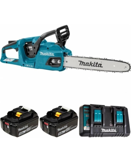 Цепная пила Makita DUC355PT2 электрическая 2 аккум. 5Ач ЗУ