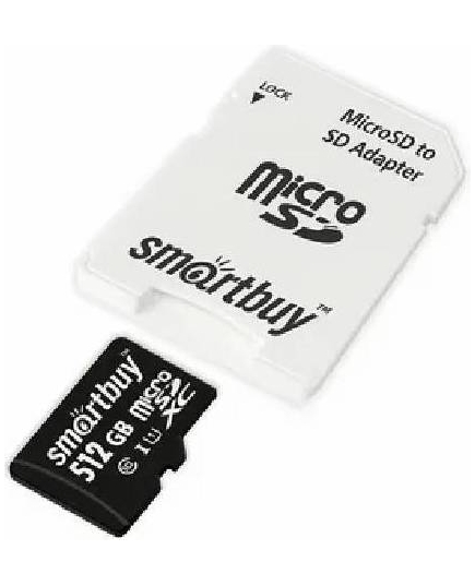 Карта памяти Smartbuy micro SDXC 512 Gb Class 10 UHS (с адаптером SD)