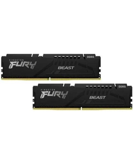 ОЗУ Kingston Fury Beast Black Expo KF552C36BBEK2-64 DDR5 2x32GB 5200MHz RTL Gaming PC5-41600 CL36 DIMM 288-pin 1.25В kit single rank с радиатором R