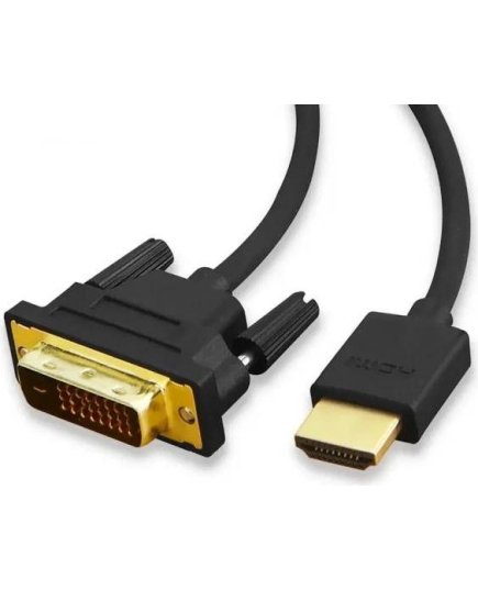 Кабель DeTech HDMI-DVI D(24+1) GP 2 ферита 1,8м