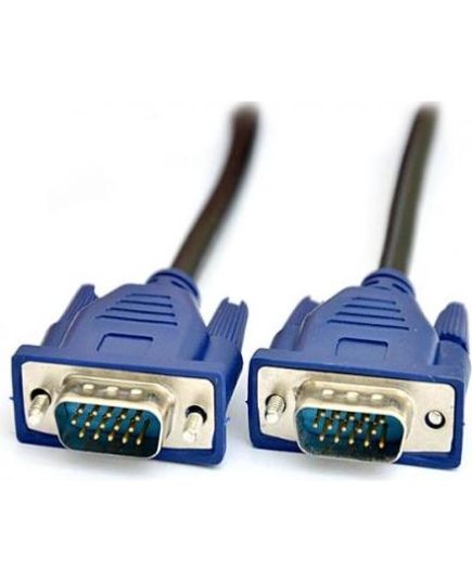 Кабель DeTech VGA M-M 30AWG 2 ferrites 3M