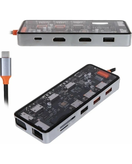 USB-Концентратор CYBER 12IN1 SPACE GRAY