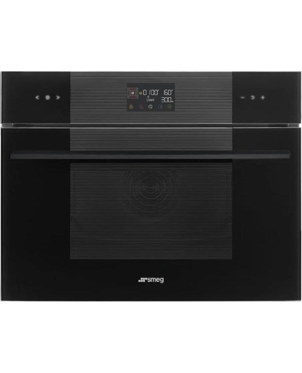 Духовой шкаф SMEG SO4102M1B3 Linea компактный высотой 45см, черный