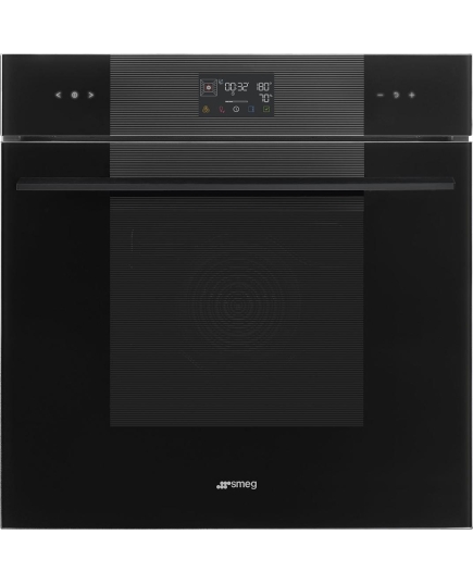 Духовой шкаф SMEG SO6102S3PB3 многофункциональный комбинированный с паром, 60см, 12 функций, Black черное стекло