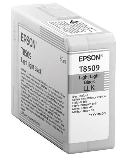 Картридж струйный Epson T8509 C13T850900 светло-серый (80мл) для Epson SureColor SC-P800