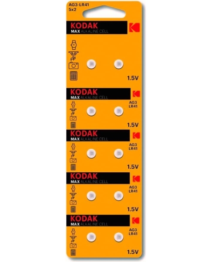 Элемент питания Kodak AG3 (392) LR736, LR41 [KAG3-10] (10/100/1000)