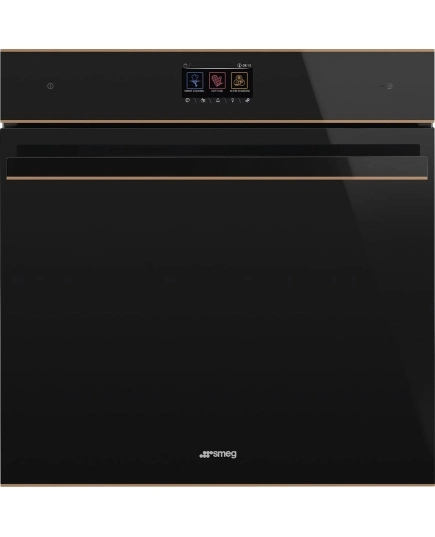 Духовой шкаф SMEG SOP6604S2PNR многофункциональный с паром и пиролитической очисткой, 60см, 19 функций, чёрное стекло Eclipse