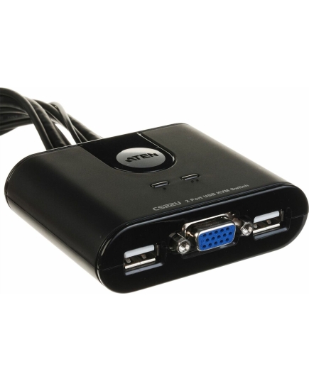 KVM-переключатель Aten CS22U-AT 2-Port USB VGA Cable KVM Switch with Remote Port Selector