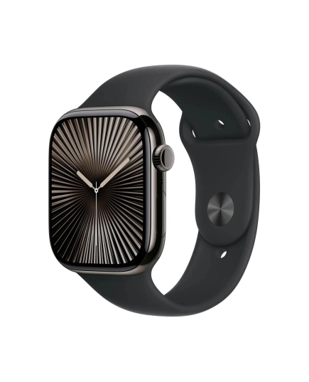 Smart-часы Apple Watch Series 10 MWWQ3LW/A 46мм OLED корп.черный Sport Band рем.черный разм.брасл. M/L