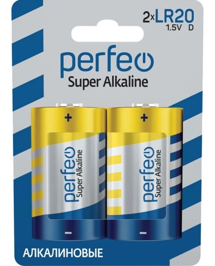 Батарейка Perfeo LR20/2BL Super Alkaline