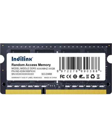 ОЗУ INDILINX IND-ID3N16SP04X SODIMM DIMM 4GB DDR3-1600