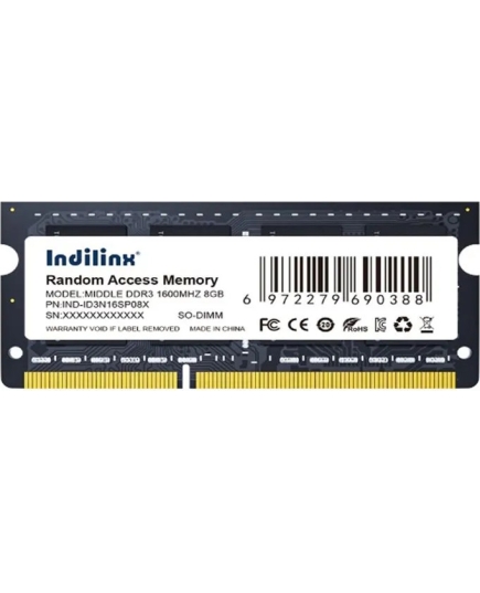 ОЗУ Indilinx IND-ID3N16SP08X SO-DIMM DDR3 8Gb PC12800 1600MHz CL11 1.5V