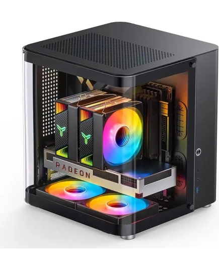 Корпус Jonsbo TK-1 2.0 Black без БП, mini-ITX, micro-ATX, черный