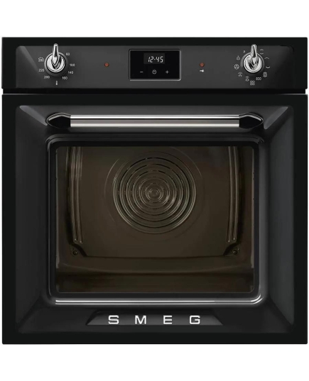 Духовой шкаф электрический SMEG SOP6900TN многофункциональный c пиролизом, 60см, 9 функций, чёрный