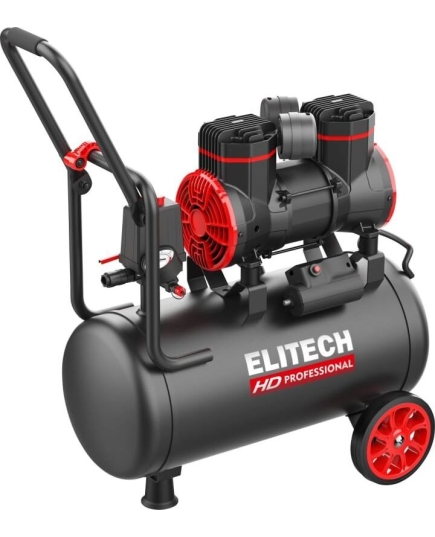 Компрессор Elitech ACF 300-24S (204539) черный/красный безмасляный 300л/мин 24л 1500Вт