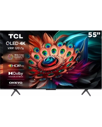 Телевизор 55" TCL 55C655, Smart, 4K