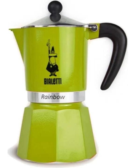 Гейзерная кофеварка Bialetti Rainbow 4972 зеленая 120мл