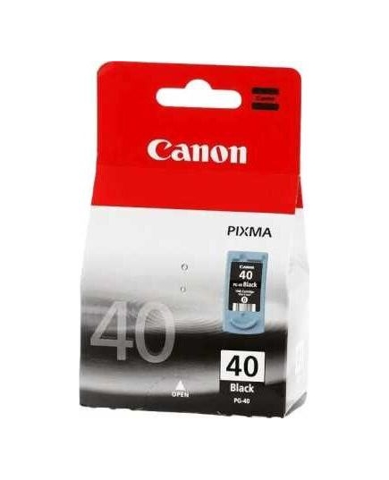 Картридж струйный Canon PG-40BK 0615B001 черный (400стр) для Canon FAX-JX200, FAX-JX500; PIXMA IP1200, IP1700, IP2200, IP6210, MP140, MP150, MP160, M