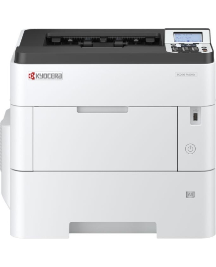 Kyocera PA6000x Принтер лазерный(А4, 1200dpi, 512Mb, 60 ppm, 500 + 100 л., дуплекс, USB 2.0, Gigabit Ethernet, тонер на 11K) (110C0T3NL0)