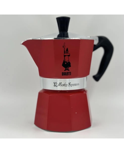 Гейзерная кофеварка Bialetti Moka Express Rossa 4942 на 3 чашки