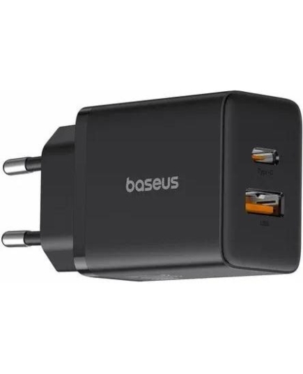 Сетевая зарядка BASEUS Cube USB-C+A 20W Black/черный