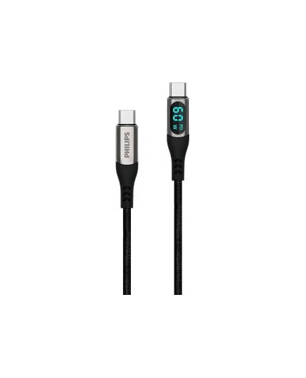 Кабель Type-C Philips 60W 1.2m (DLC9060B/74) Black