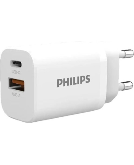 СЗУ Philips GAN PD30W+QC3.0 White (DLP5331CW/74)