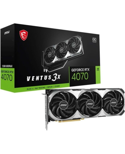 Видеокарта MSI RTX4070 VENTUS 3X E 12GB GDDR6X (RTX 4070 VENTUS 3X E 12G OC)