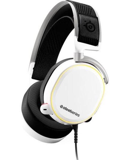 Наушники с микрофоном Steelseries Arctis Pro + GameDAC белый 3м мониторы оголовье (61454)