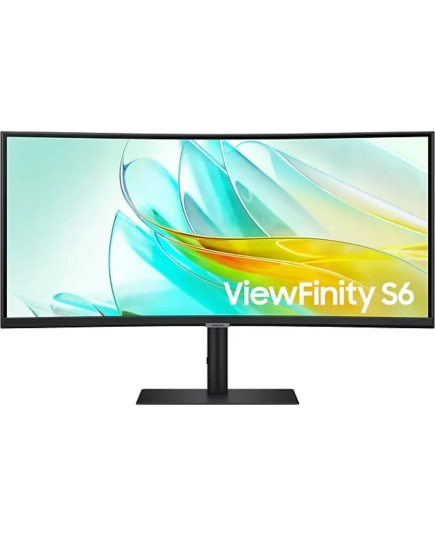 Монитор Samsung ViewFinity S6 S34C650UAIXCI (LS34C650UAIXCI) 34" 3440x1440, VA, 100Гц, 1хHDMI, 1хDP, 1хType-С, изогнутый, черный